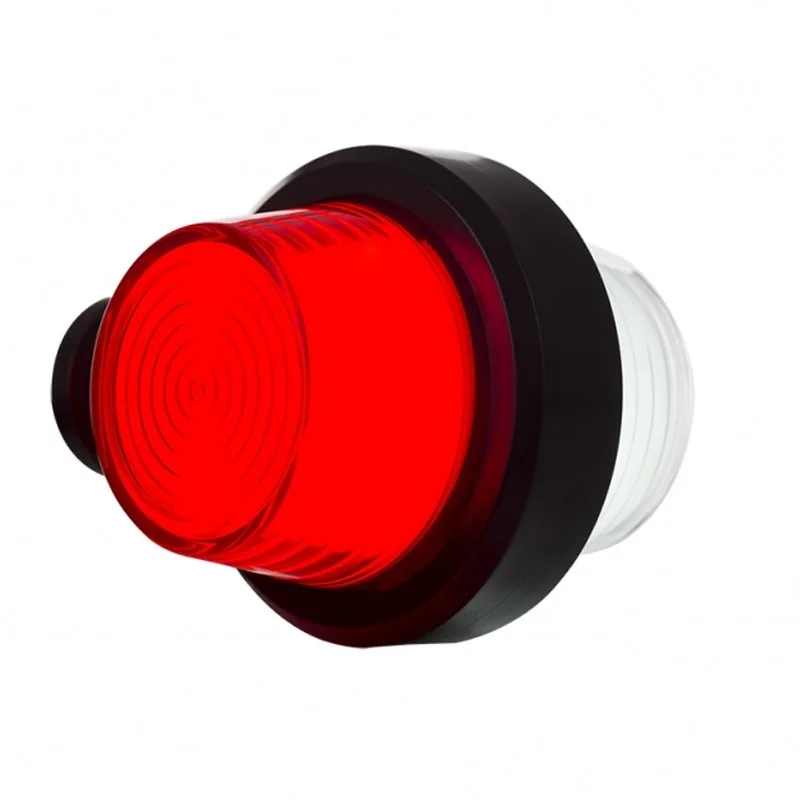 LED Zweedse breedtelamp | korte steel | matte lens | 12-24v | MB-1020RW-LD 2606-MB-1020RW