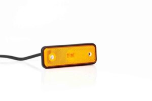 LED markeringslicht amber | 12-24v | 50cm. kabel | 0.75mm² connector | MV-2910A-FT-004 Z LED QS075-MV-2910A