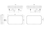 LED achterlicht links Canbusproof | 12v | 6-functies 6-PIN | VC-4501B6CAN-FT-370 L NT LED O BAJONET 6PIN 12V-VC-4501B6CAN-7