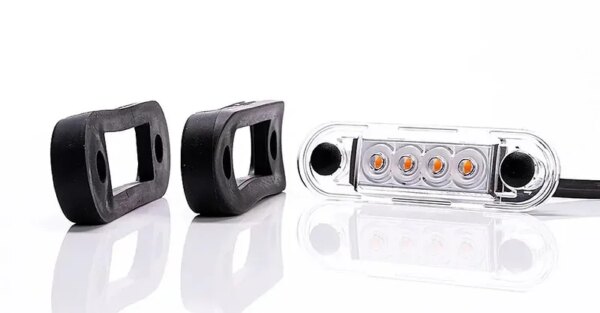 LED markeringslicht Rood | 12-24v | 15cm. kabel | MV-2400R.1-FT-073 C LED-MV-2400R.1-5