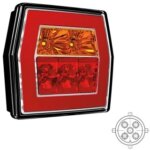 LED compact achterlicht zonder kentekenverlichting | 12-36v | 5-PIN | V10C3-720B5-FT-122 LED BAJONET-V10C3-720B5