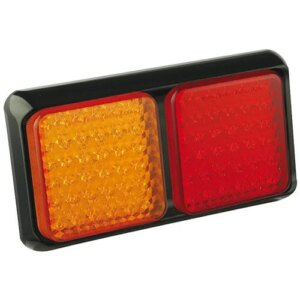 LED achterlicht met zwarte rand | 12-24v | 40cm. kabel | 80BARME-80BARME-80BARME