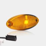 LED markeringslicht ovaal amber | 12-24v | 1