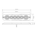 LED achteruitrijlicht ultra compact | 12-24v | 25cm. kabel | 12WM-12WM-12WM-4