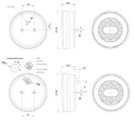 LED achterlicht Y-homologatie zonder kentekenverlichting | 12-36v | 5-PIN | V10C3-840B5-FT-113 Y LED BAJONET-V10C3-840B5-6