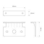 Horizontale montage beugel | EU38 serie | EU38BKT-EU38BKT-EU38BKT-3
