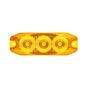 LED compact knipperlicht amber lens | 12-24v | 11AM-11AM-11AM