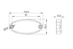 LED markeringslicht ovaal rood | 12-24v | 50cm. kabel | MV-5800R--MV-5800R-2