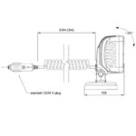 LED werklamp 1000 lumen op magneetvoet 12-24v 3.0m krulsnoer | WF-3610MM30-FT-063 LED MAG M30-WF-3610MM30-3