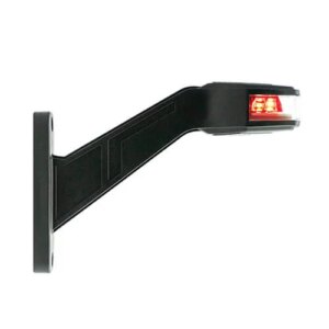 Rechts | LED breedtelamp | 12-24v | 30cm. kabel | rood-wit-amber | 1007RE-1007RE-1007RE