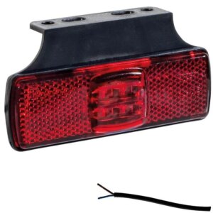 LED markeringslicht rood | 12-24v | 50cm. kabel | M10MV-150R-FT-017 C+K LED-M10MV-150R