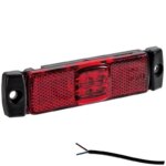 LED markeringslicht rood | 12-24v | 50cm. kabel | M10MV-100R-FT-017 C LED-M10MV-100R