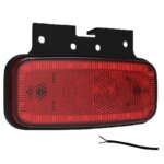 LED markeringslicht rood | 12-24v | 50cm. kabel | MV-1250R-FT-075 C+K LED-MV-1250R
