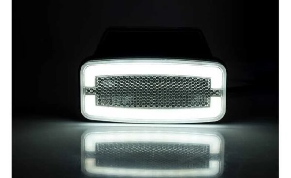 LED markeringslicht wit met beugel | 12-24v | 50cm. kabel | MV-4950W-LD 2764-MV-4950W-7