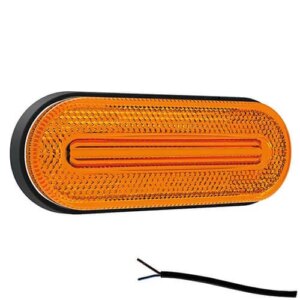 LED markeringslicht amber | 12-24v | 50cm. kabel | M10MV-700A-FT-070 Z LED-M10MV-700A