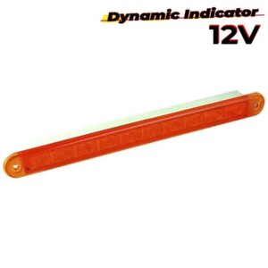 LED dynamisch knipperlicht slimline amber lens | 12v | 40cm. kabel | 235A12-DI-235A12-DI-235A12-DI