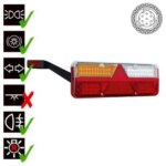 Links | LED trailerlamp | dynamisch knipperlicht | 9-36v | 7-PIN | VC-1021B7-FT-500-136 LED-VC-1021B7