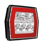 LED compact achterlicht zonder kentekenverlichting | 12-36v | 5-PIN | V10C3-700B5-FT-120 LED BAJONET-V10C3-700B5-2