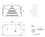 Links | LED achterlicht zonder kentekenlicht | 12-36v | 5-PIN | V10C4-501B5-FT-170 L NT LED SPK BAJONET 5 pin-V10C4-501B5-3