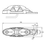 LED breedtelamp compact | 12-36v | volt 50cm. kabel | MB-1550RWA-FT-038 I LED-MB-1550RWA-3