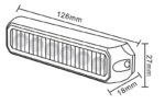 LED flitser 6 LED | Amber | 12-24v | S07F6001.1--S07F6001.1-3