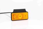 LED markeringslicht amber met beugel | 12-24v | 50cm. kabel + 1