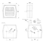 LED Dagrijverlichting met knipperlicht functie | 12-24v | V10C2-780-FT-125 LED-V10C2-780-2