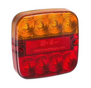 LED compact achterlicht met kent.verl. 12-24V 0