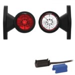 LED breedtelamp met korte steel | 12-24v | 0