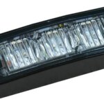 LED flitser 3 LED's | R65 | slimline | amber | 10-30v | SLED3DVAR65-SLED3DVAR65-SLED3DVAR65
