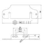 Montagesteun | 100-serie markeringslicht | M10MS-100-KAT FT-017-M10MS-100-2