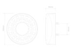 LED mistlicht in chroomlook | 12-24v | 40cm. kabel | MaXilamp1XCFE-MaXilamp1XCFE-MaXilamp1XCFE-2