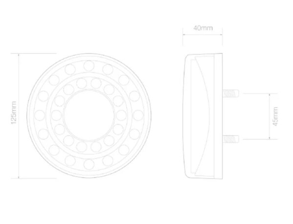 LED mistlicht in chroomlook | 12-24v | 40cm. kabel | MaXilamp1XCFE-MaXilamp1XCFE-MaXilamp1XCFE-2