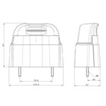 LED kentekenverlichting | 12-36v | volt 50cm. kabel | MK-1670-FT-261 LED-MK-1670-2