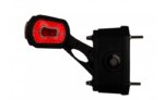 LED breedtelamp links met alarm rood-wit-amber 12-24v | MBA-2731RWA-LDCC 2724-MBA-2731RWA-6