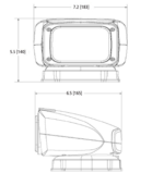 LED zoeklicht | draaibaar met remote | 1750 lumen | 12-24v | zwart | EW3000-EW3000-EW3000-2