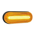 LED zij-markering met knipperlichtfunctie | 12-24v | 50cm. kabel | M10ZK-100A-FT-071 LED-M10ZK-100A