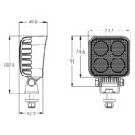 LED werklamp compact 3190lm - 23W - DT-connector | WF-2332--WF-2332-6