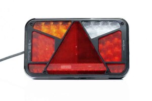 Links | LED achterlicht met kentekenlicht | 12-24v | 7-functies | 100cm. kabel | VC-4511-FT-370 L TB LED-VC-4511