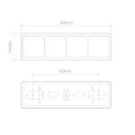 LED achterlicht met zwarte rand | 12-24v | 40cm. kabel | 100BRRAWME-100BRRAWME-100BRRAWME-2