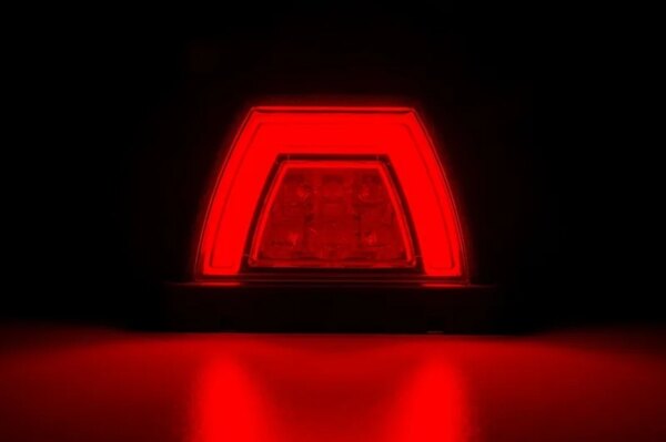 LED toplamp neon rood incl. knipperlicht 12-24v