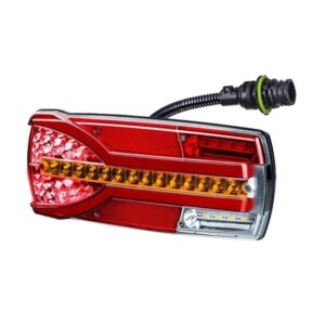 Links | LED achterlicht dynamisch knipperlicht| 12-24v | 7-PIN | V14C7-961B7-LZD 2404-V14C7-961B7