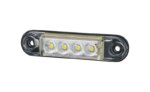 LED markeringslicht amber met beugel | 12-24v | 50cm. kabel | MV-4400W-LD 2327-MV-4400W-2