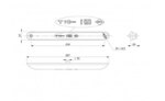 LED slimline mist--achteruitrijlichtcombinatie | 12-24v | 100cm. kabel | VMR-140-LZD 2252-VMR-140-5