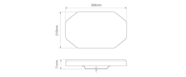 LED zwaailampbalk | R65 | 356mm | 12-24v | EQPLB356R65AM-EQPLB356R65AM-EQPLB356R65AM-3