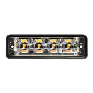 Ultra platte Slimline LED flitser 4 LED's | wit | 10-30v | SSLED4DVW-SSLED4DVW-SSLED4DVW