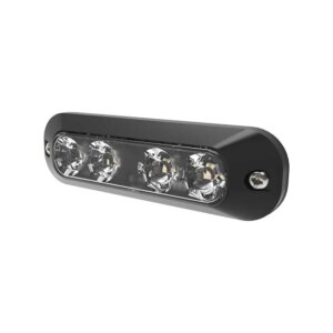 LED flitser 4-LED | R65 | amber |12-24v | ED3704A-ED3704A-ED3704A