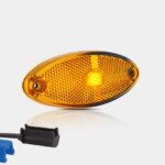 LED markeringslicht ovaal amber | 12-24v | 0