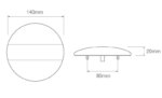 LED achterlicht zonder kentekenlicht | 12-24v | 40cm. kabel | EU140STIM-EU140STIM-EU140STIM-5