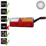 Rechts | LED Trailerlamp | dynamisch knipperlicht | 9-36v | 7-PIN | VC-1022B7-FT-500-236 LED-VC-1022B7